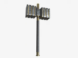 Martello da battaglia Modello 3D