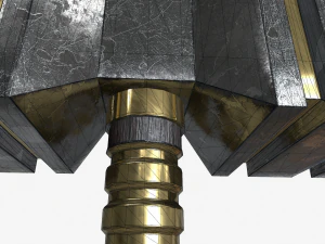 Martello da battaglia Modello 3D