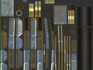 Martello da battaglia Modello 3D