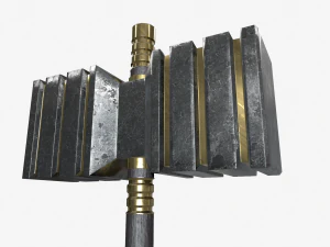 Martello da battaglia Modello 3D