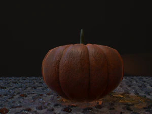 Carved halloween pumpkin 3D Model