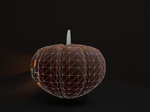 Carved halloween pumpkin 3D Model