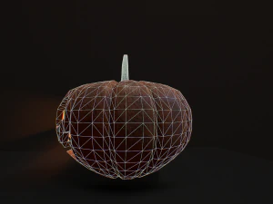 Carved halloween pumpkin 3D Model