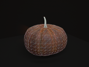 Carved halloween pumpkin 3D Model