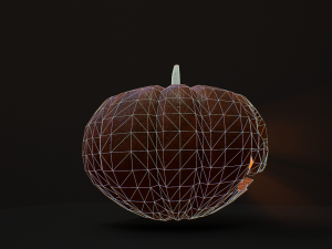 Carved halloween pumpkin 3D Model