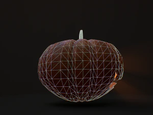 Carved halloween pumpkin 3D Model