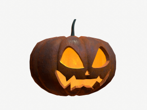 Carved halloween pumpkin 3D Model