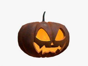 Carved halloween pumpkin 3D Model