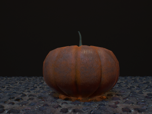 Carved halloween pumpkin 3D Model