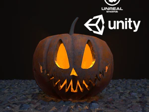 Ab&oacute;bora de halloween esculpida vol 2 Modelo 3D