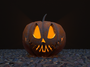 Carved halloween pumpkin vol 2 Modelo 3D