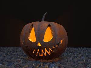 Carved halloween pumpkin vol 2 Modelo 3D