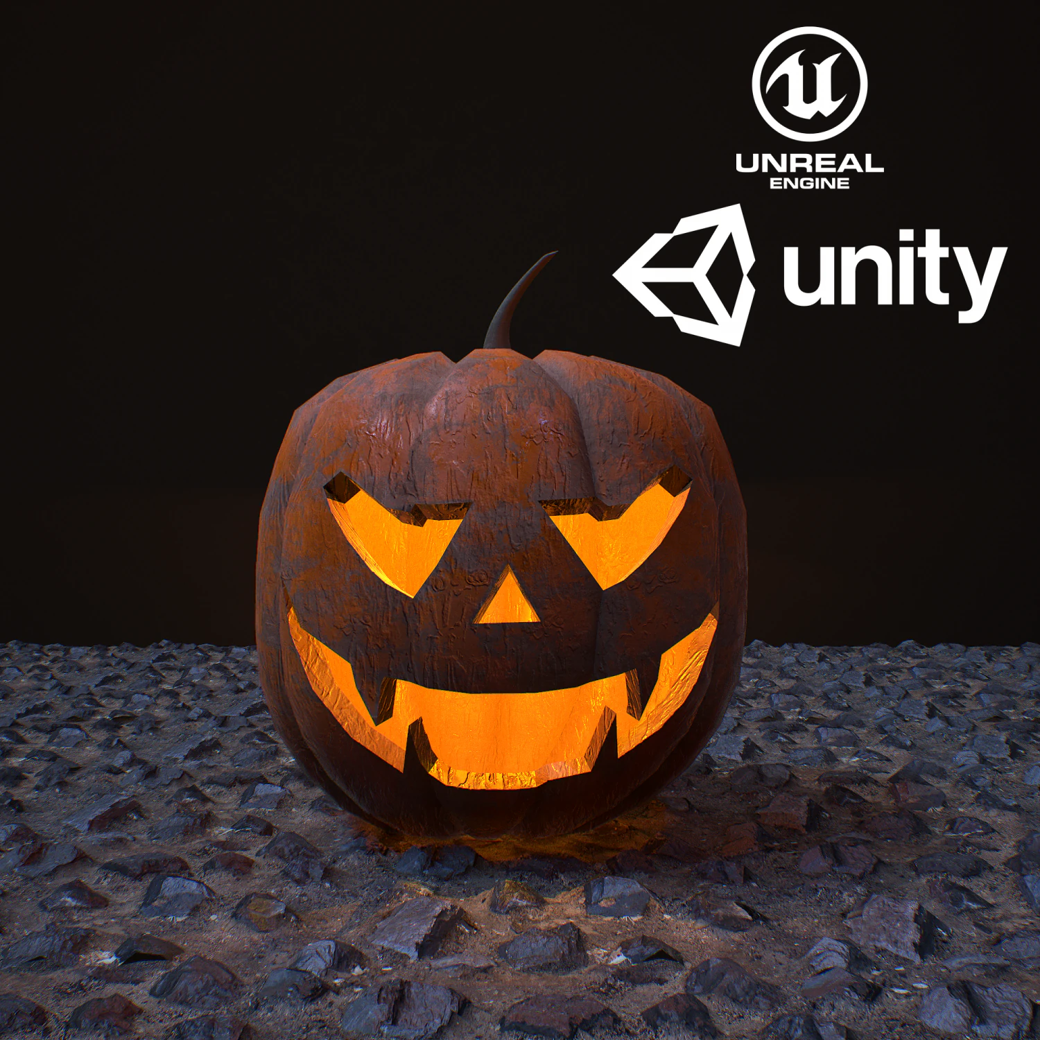 Carved halloween pumpkin vol 3 3D Model .c4d .max .obj .3ds .fbx .stl .blend 