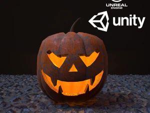 雕刻的万圣节南瓜第 3 卷 3D 模型