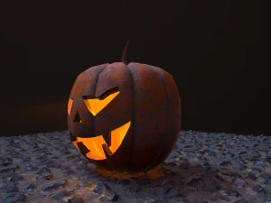 Carved halloween pumpkin vol 3 3D Model