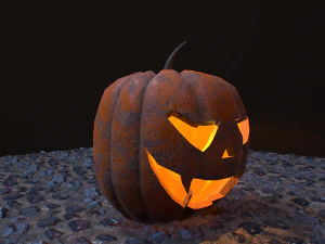 Carved halloween pumpkin vol 3 3D Model