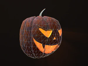 Carved halloween pumpkin vol 3 3D Model
