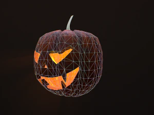 Carved halloween pumpkin vol 3 3D Model