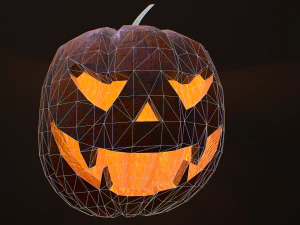 Carved halloween pumpkin vol 3 3D Model