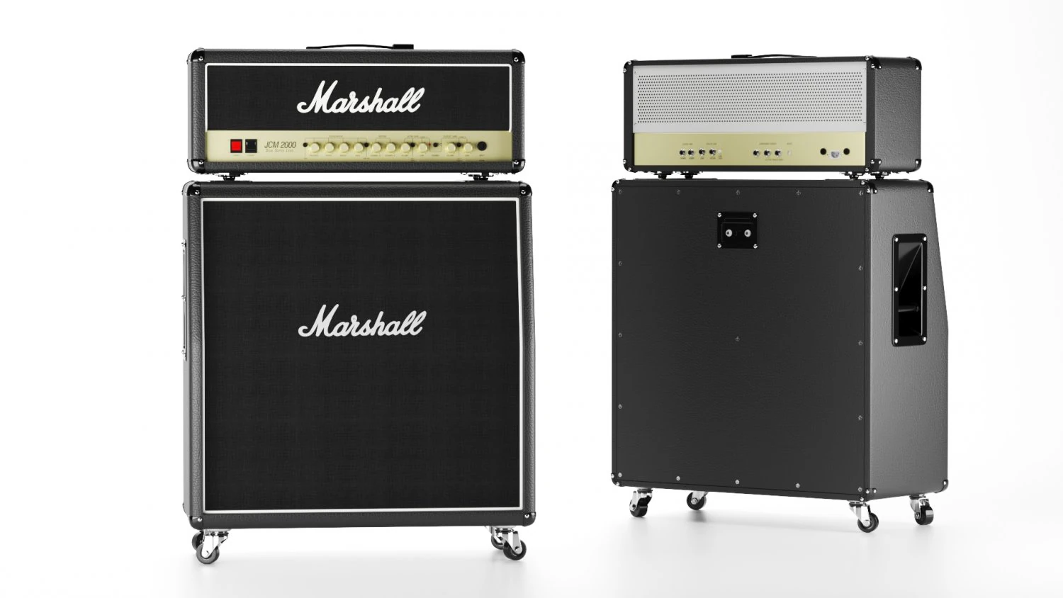 Marshall JCM 2000 DSL 100 3D Model .c4d .max .obj .3ds .fbx .stl .blend 