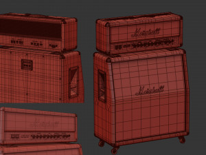 Marshall JCM 2000 DSL 100 Modelo 3D