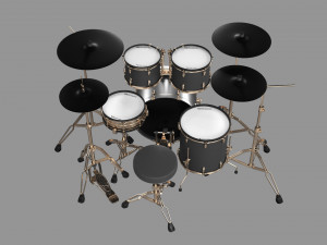 Roland V-Drums Acoustic Design Electronic Drum Set 3D Model