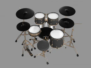 Roland V-Drums Acoustic Design Electronic Drum Set 3D Model