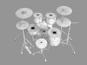 Roland V-Drums Acoustic Design Electronic Drum Set 3D Model