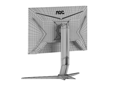 AOC Gaming C24G2UBK - Monitor Modèle 3D