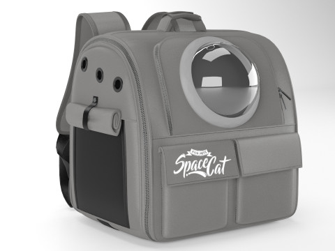 CAT Bubble Backpack Durable Stylish Pet Carrier 3D Модель