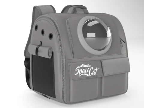 CAT Bubble Backpack Durable Stylish Pet Carrier 3D Model