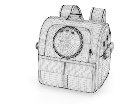 CAT Bubble Backpack Durable Stylish Pet Carrier 3D Модель
