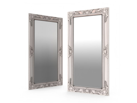 Haywood Wall Mirror Antique Silver Modelo 3D