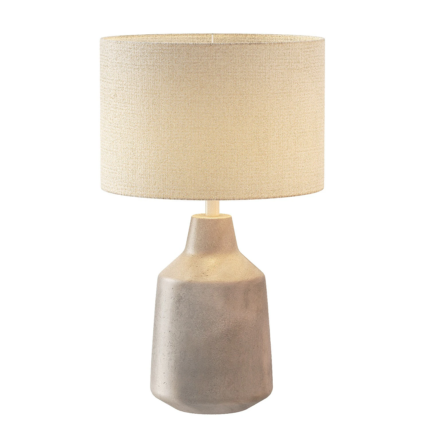 Lockwood Concrete Accent Lamp 3D Model .c4d .max .obj .3ds .fbx .stl .blend 