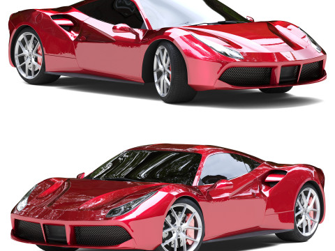 Ferrari 488 GTB 3Dモデル