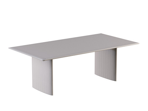 Anton Solid Wood Dining Table 3D 모델
