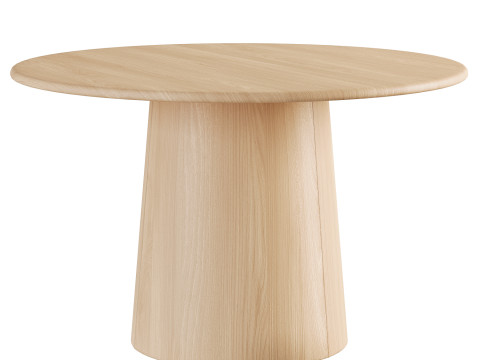 Anton Round Pedestal Dining Table Model 3D