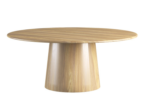 Anton Round Pedestal Dining Table Model 3D