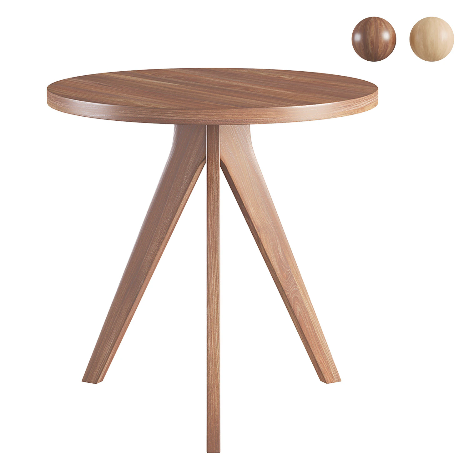 Tripod Dining Table 3D Model .c4d .max .obj .3ds .fbx .stl .blend 