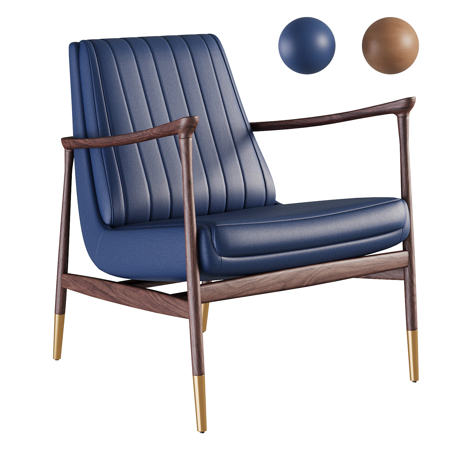 HUDSON ARMCHAIR 3D Model .c4d .max .obj .3ds .fbx .stl .blend 