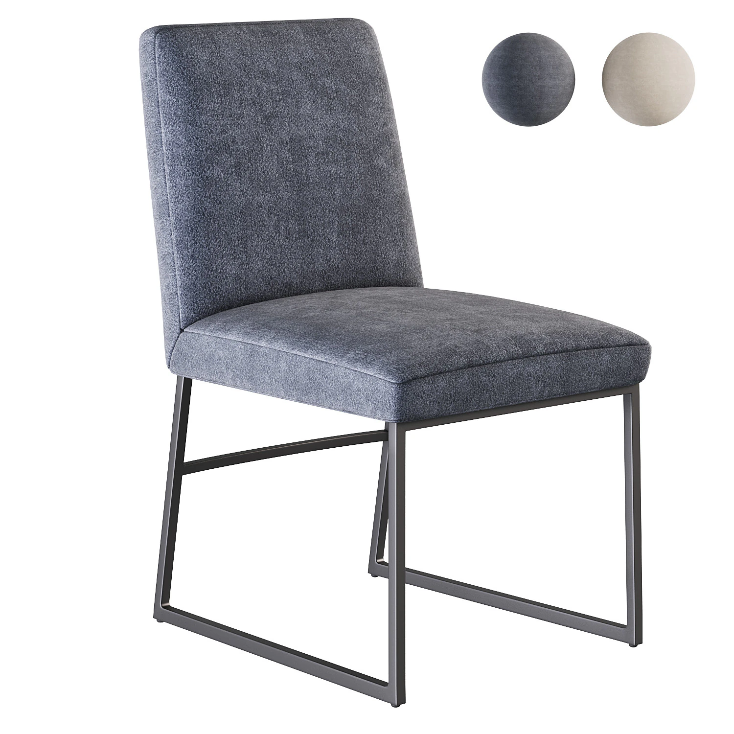 Range Side Dining Chair 3D Model .c4d .max .obj .3ds .fbx .stl .blend 