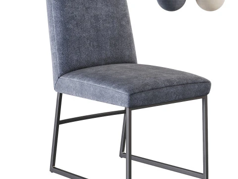 Cadeira de jantar lateral Modelo 3D