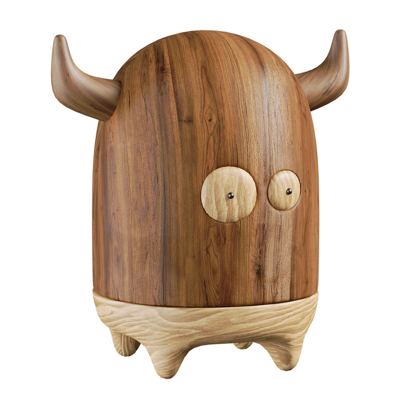 Monster Wooden toothpick box Decor 3Dモデル .c4d .max .obj .3ds .fbx .stl .blend 