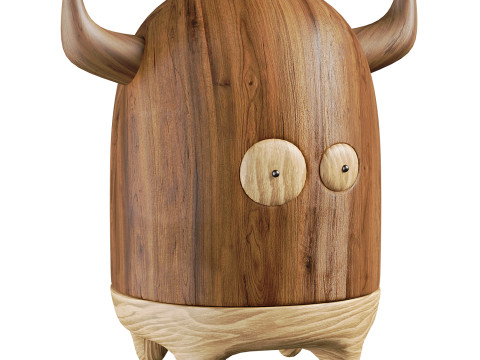Monster Wooden toothpick box Decor 3Dモデル