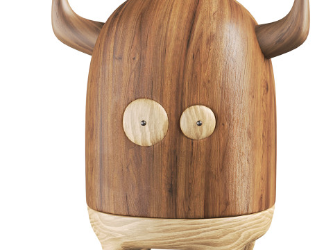 Monster Wooden toothpick box Decor 3Dモデル