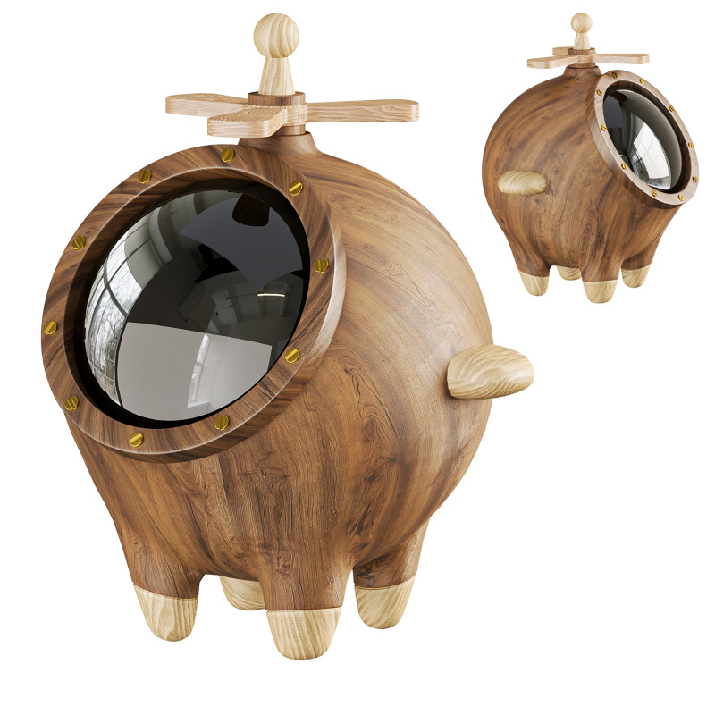 Wooden Decorative Jewelry Box 3D Model .c4d .max .obj .3ds .fbx .stl .blend 