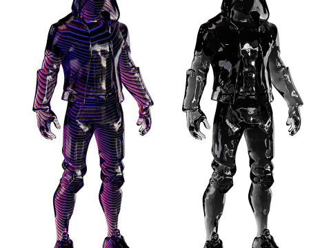 Cyber man 3Dプリントモデル