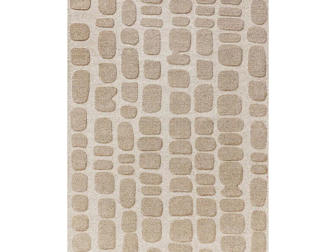 Wool Rug Malin Beige 3D Model