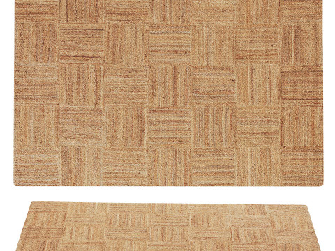 Jute Rug Jutta Light Brown 3Dモデル