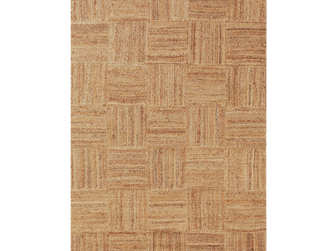 Jute Rug Jutta Light Brown Modelo 3D